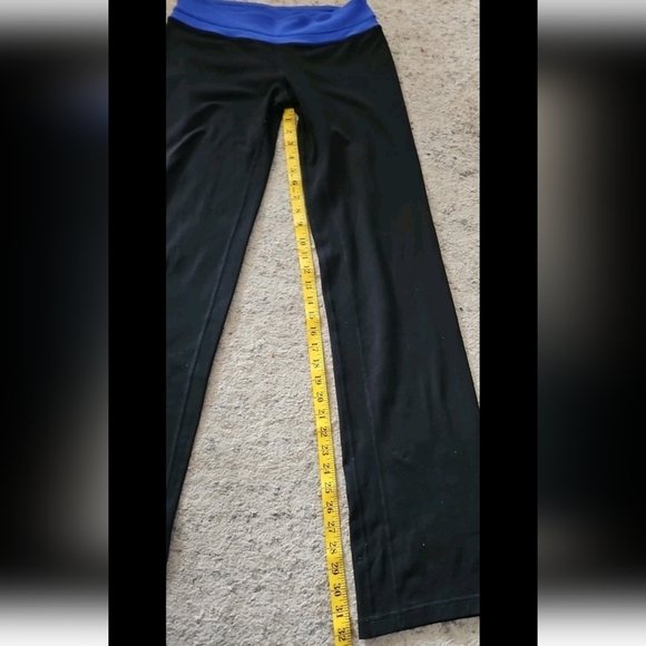 Lululemon Womens Black & Blue Groove Flared High Rise Yoga Stretch Legging 6 - Picture 11 of 11